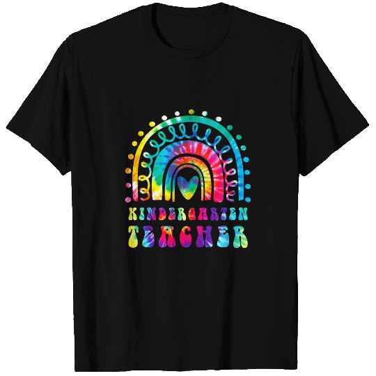 Kindergarten Teacher Cute Tie Dye Rainbow Back To School T-Shirts