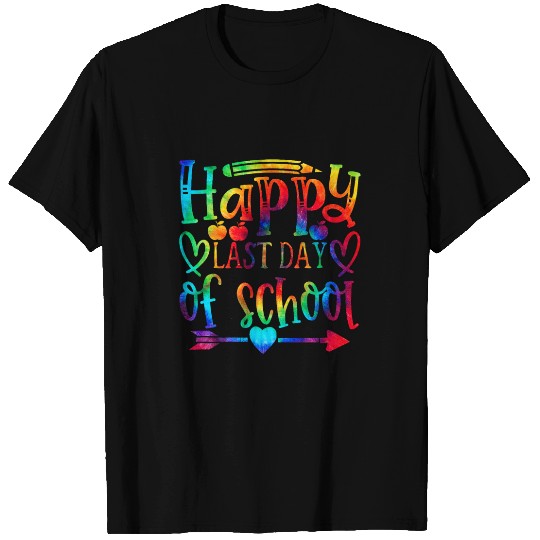 Tie Dye Happy Last Day of School Teacher Student Kids Grad T-Shirts
