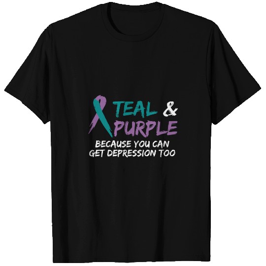 Teal Purple suicides Awareness Mental Health Worker Gift T-Shirts