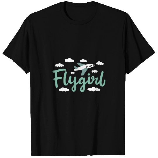 Pilot Girl Flight Attendant T-Shirts