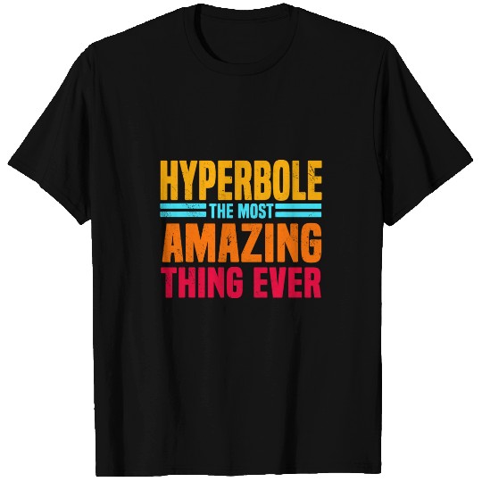 English Teacher Grammar Hyperbole Professor Writer Editor T-Shirts
