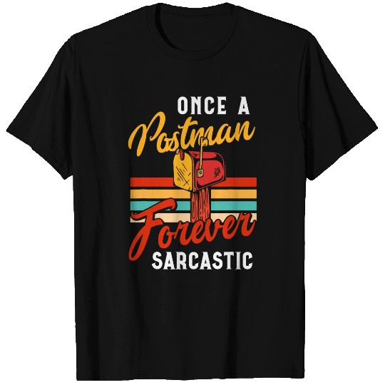 Retired Postal Worker vintages Retirement Retro Mailman Post 8 T-Shirts