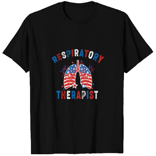 Respiratory Therapist 4th Of July Patriotic RT American Flag 1 T-Shirts