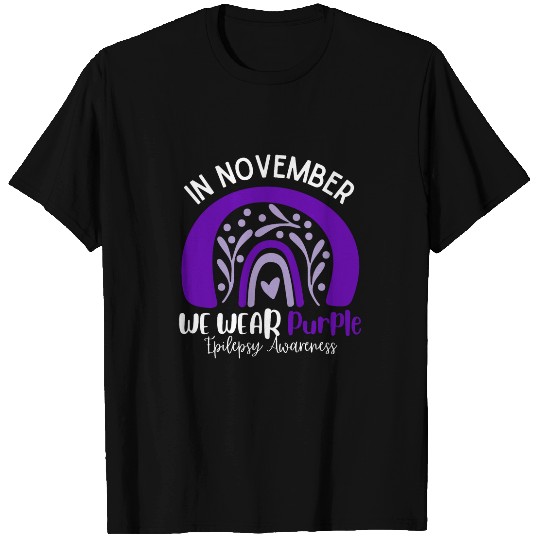 In November We Wear Purple Epilepsy Awareness Month T-Shirts