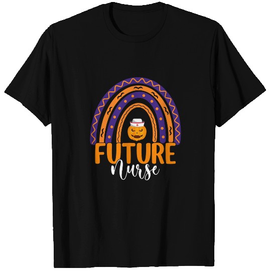 Future nurses Halloween Pumpkin Rainbow Student Nursing T-Shirts