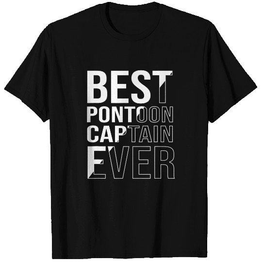 Funny Boat Captain Men bests Pontoon Captain Ever T-Shirts
