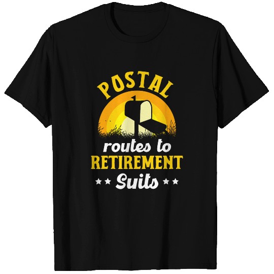 Retired Postal Worker vintages Retirement Retro Mailman Post 12 T-Shirts