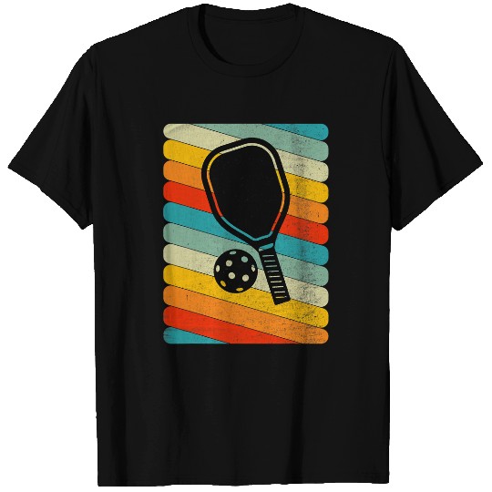 70s Retro Pickleball Paddleball Sport Mom Dad Retirement T-Shirts