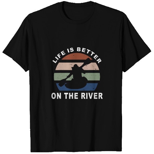 kayak paddle boat canoe kayak paddling kayaker T-Shirts