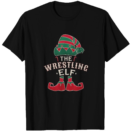The Wrestling Elf Cute Ugly Christmas Sweater Family T-Shirts