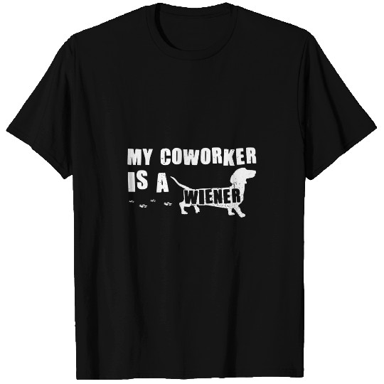Funny WFH Wiener Dog Coworker Work From homes Entrepreneur T-Shirts