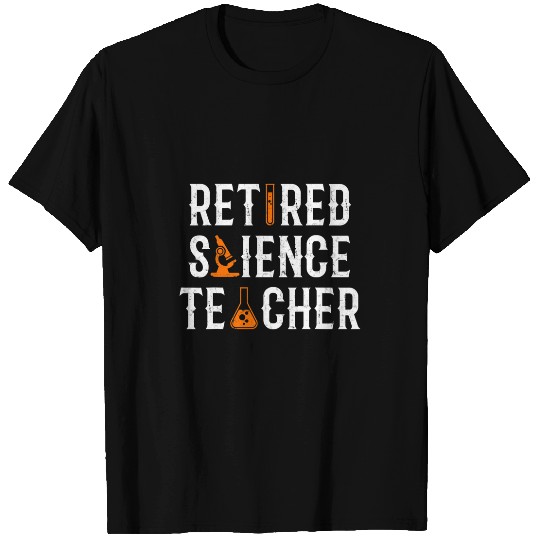 Retired Science Teacher Writing School Retirement T-Shirts