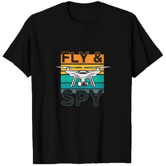 Drone Pilot Fly Spy Retro vintages FAA Certified T-Shirts