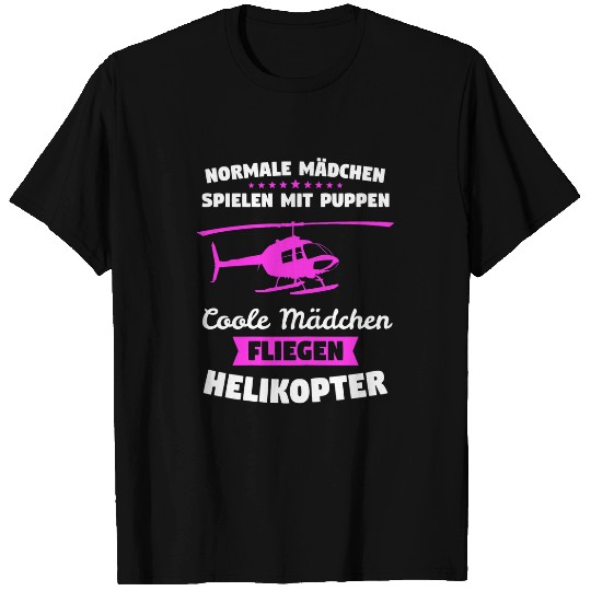 Helicopter Pilot Model Flight T-Shirts