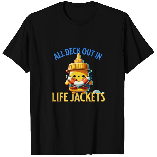 Funny Boat Cruise muster drill safety sea vacation 6 T-Shirts