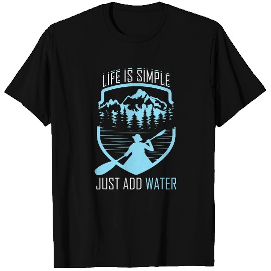 kayak boat canoe water sport T-Shirts