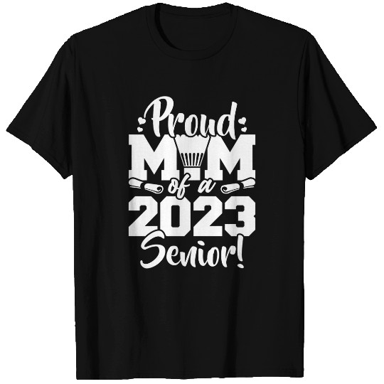 Womens Proud Badminton Mom Of A Senior Sport Lover T-Shirts