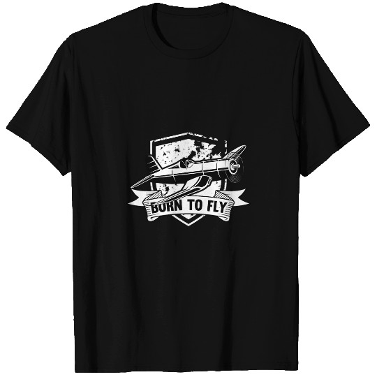 Born To Fly Aviation Aircraft Gift For A Pilot T-Shirts