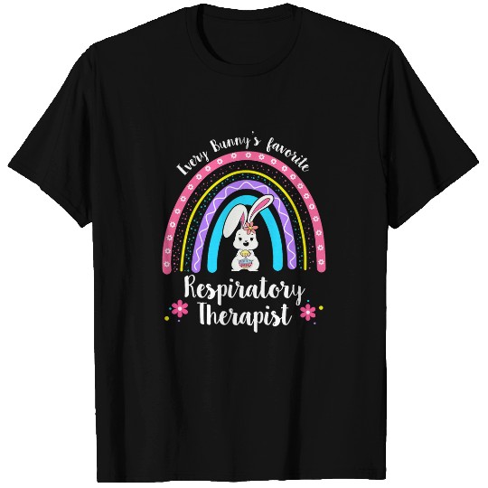Every Bunnys Favorite Respiratory Therapist Nursing Easter T-Shirts
