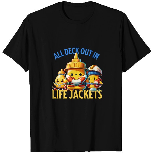 Funny Boat Cruise muster drill safety sea vacation 3 T-Shirts