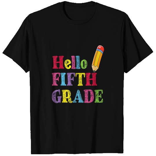 Hello Fifth Grader Teacher Student Boys Girls Back To School T-Shirts