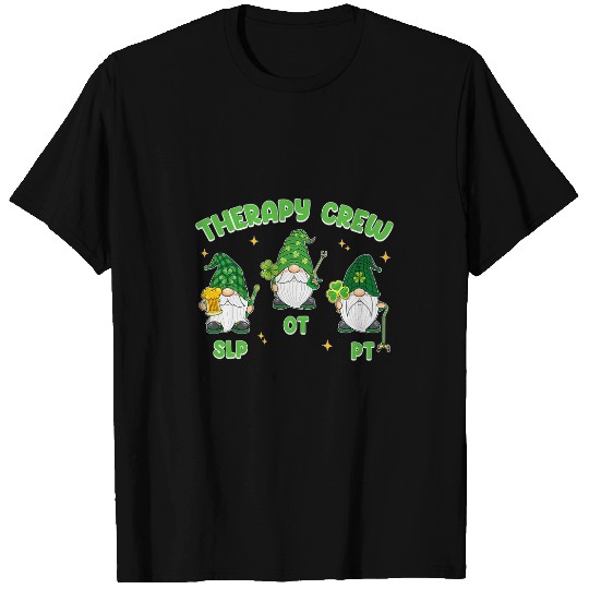 Gnome Therapy Crew SLP OT PT Therapist St Patricks Day T-Shirts