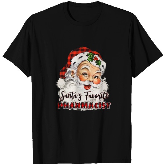santas claus favorite pharmacist flannel christmas T-Shirts