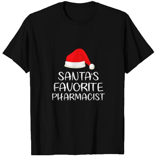 Santas Favorite Pharmacist Matching Family Christmas T-Shirts