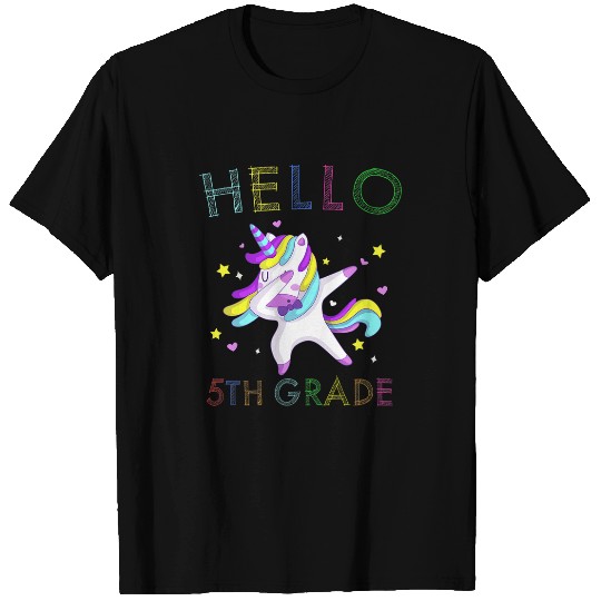 Hello 5th Grade Teacher Unicorns Back To School Kids T-Shirts