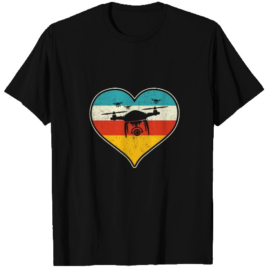 Drone Hearth Sunset T-Shirts