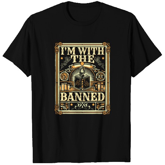 Banned Books Librarian Book Readers I m With The Banned T-Shirts