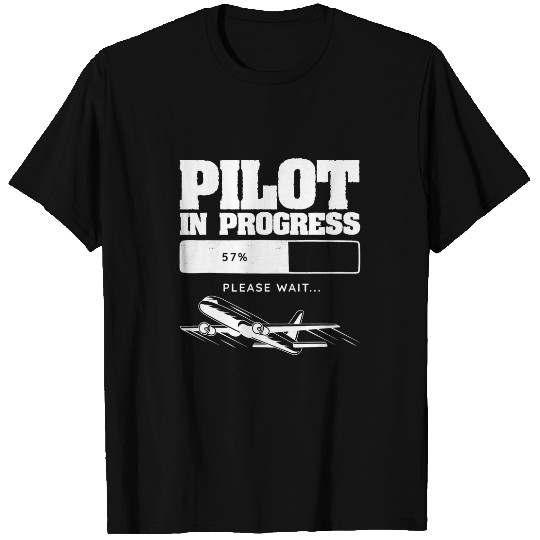 Pilot In Progress Flight Aviation Future Copilot T-Shirts