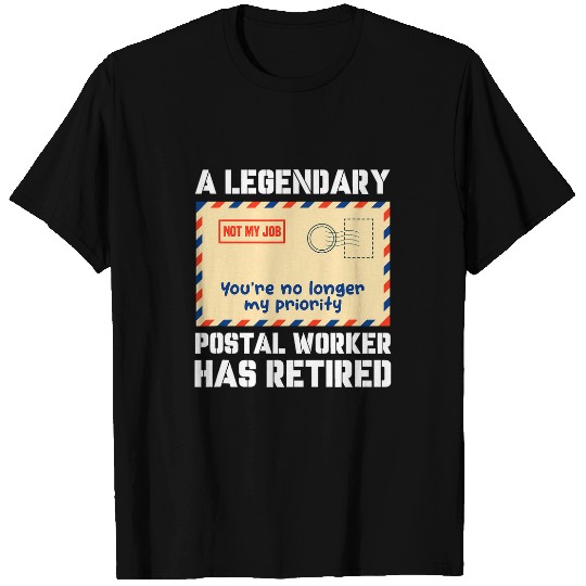 Retired Postal Worker Mailman Mail Carrier Retirement T-Shirts