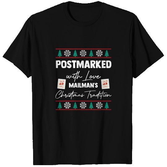 Santa Postal Worker Post Office Worker Christmas Mailman 1 T-Shirts