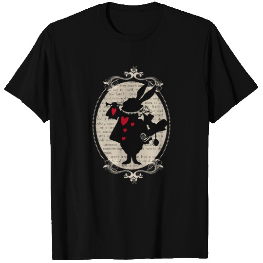 Alice In Wonderland White Rabbit vintages Book Design T-Shirts