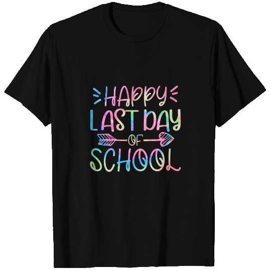 Last Day of School Tie Dye School Graduation Gifts T-Shirts