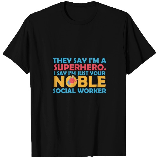 Womens Superhero Social Worker T-Shirts