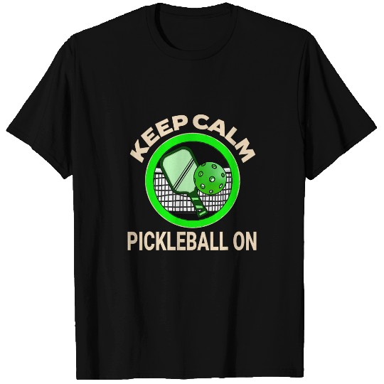 Keep Calm and Pickleball On Sports Apparel Men Women Kids T-Shirts