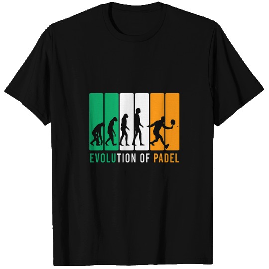 Evolution of Padel Tennis Design Gift for Padel Player Coachs 1 T-Shirts