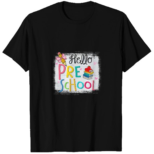 Hello Preschool Teacher Student Tie Dye Grade Squad School T-Shirts
