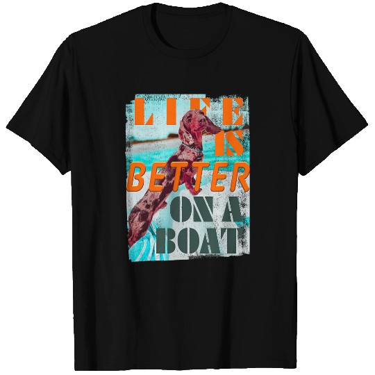 Funny Boating Cruise present Life Better On a Boat Captain T-Shirts