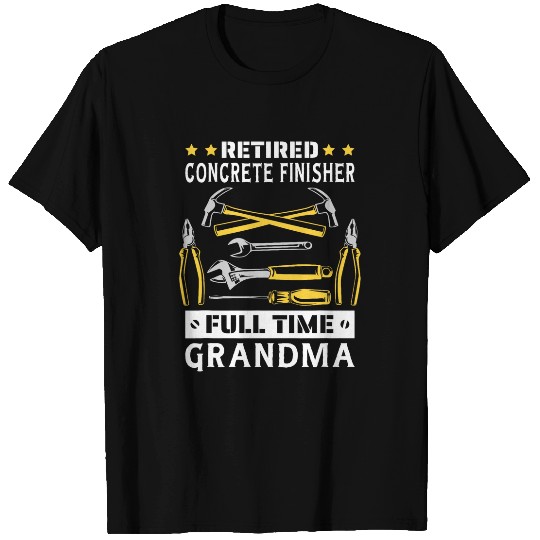 Retired Concrete Finisher and Construction Worker Grandma T-Shirts