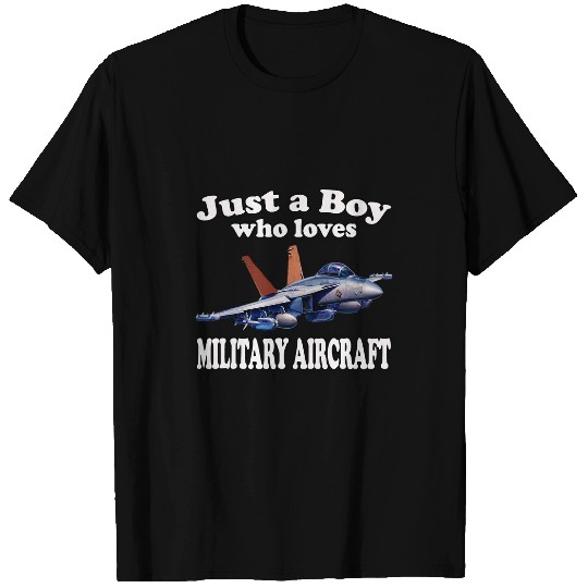 Boy Who Loves EA18G Growler Military Aircraft Fighter Pilot T-Shirts