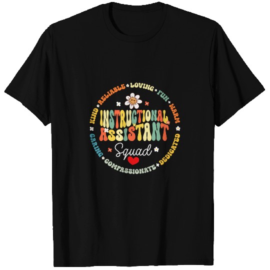 Instructional Assistant Squad 100th Day School Teacher Aide T-Shirts