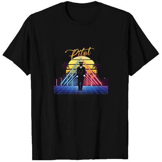 Pilot Retro vintages Style Aviation Airplane T-Shirts