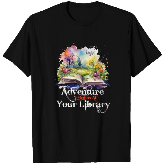 Adventure Begins At Your Library Summer Reading 2024 Flowers 2 T-Shirts