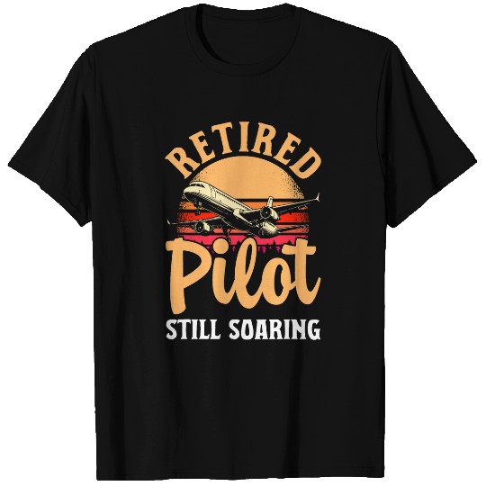 Retirement Aviation Retired Pilot Airplane Airline Flight T-Shirts