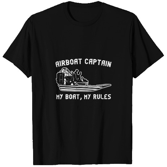 Airboat Captain Air Boat Tour Boating Guide Swamp Fan Boat T-Shirts