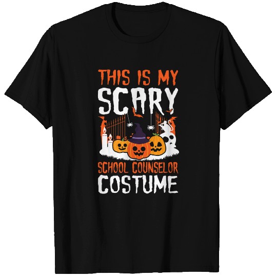 This Is My Scary School Counselor Halloween School Employee T-Shirts