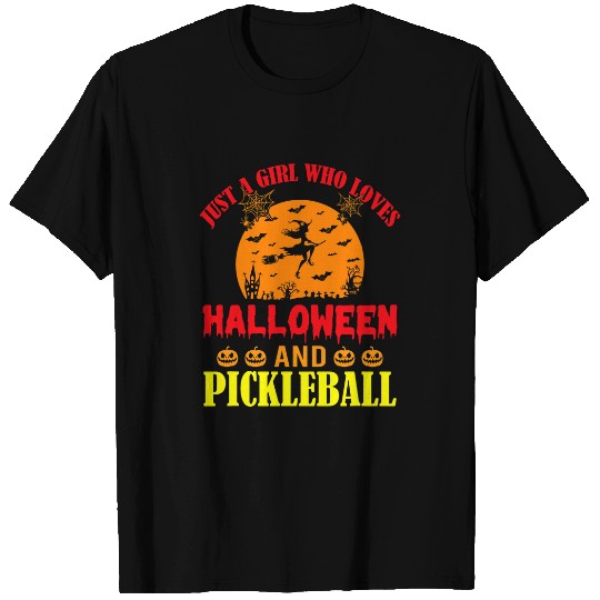 Halloween Pickleball Tee Just A Girl Who Loves Pickleball II T-Shirts